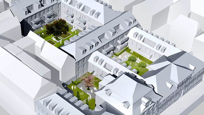 Projekt Höfe Am Kaffeeberg, Ludwigsburg, Virtuelles Modell