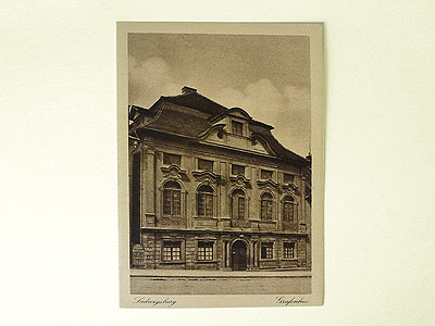 Postkarte mit Ansicht des Grafenbaus inLudwigsburg