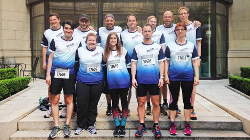 J.P. Morgan Challenge Frankfurt 2016 - Laufteam "immo runners" der IMMOVATION-Unternehmensgruppe
