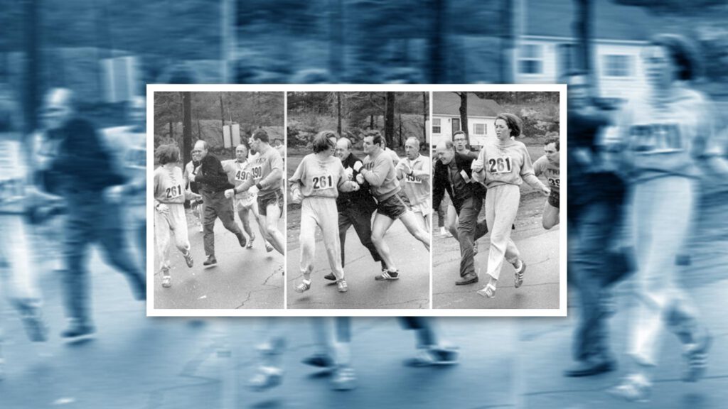 Kathrine Switzer beim Boston-Marathon-1967