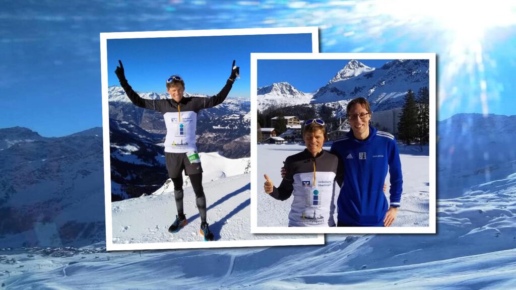 Benedikt Hoffmann und Nils Bergmann erfolgreich beim Swiss Snow Walk & Run 2022 in Arosa