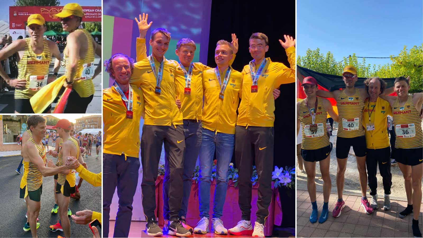 Die Bronzemedaillen-Gewinner der 50-Kilometer-EM in Spanien 2022