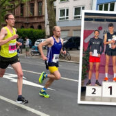 Nils Bergmann beim Gutenberg Marathon Mainz 2023: Platz 3